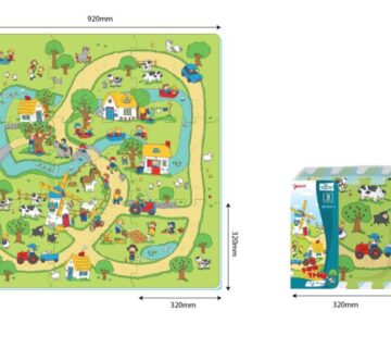 Edukativna prostirka za igru - puzzle s motivima farme - cover