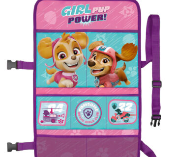 Dječji organizator za auto 2u1 Paw patrol roza - cover