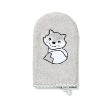 BabyOno Rukavica za pranje bambus Rakun, siva - cover