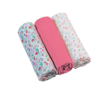 BabyOno Tetra pelene Muslin Srca, roza - cover