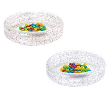 Bazen na napuhavanje  91x20cm + BESTWAY Balls - rozi - cover