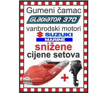 Set Gumenjak Gladiator 370 + Motori Suzuki - Velika Mlaka, Velika Gorica