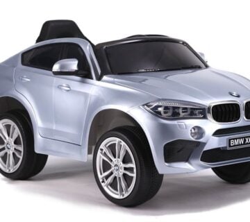 Licencirani auto na akumulator BMW X6 - sivi/lakirani - cover
