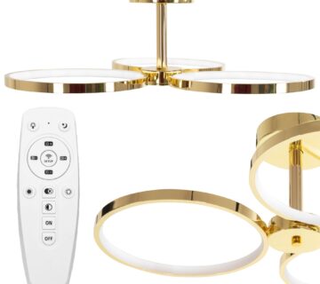 Viseća stropna svjetiljka LED APP993-c Gold + Pilot - cover
