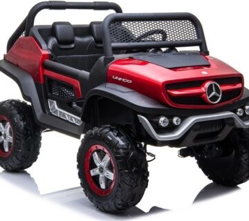 Licencirani auto na akumultor Mercedes Unimog 4x4 - crveni - cover