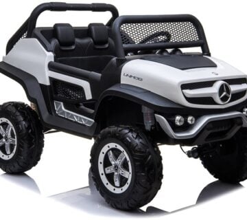 Licencirani auto na akumultor Mercedes Unimog 4x4 - bijeli - cover
