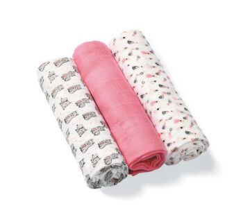 BabyOno Bambus tetra pelene Lama, roza - cover