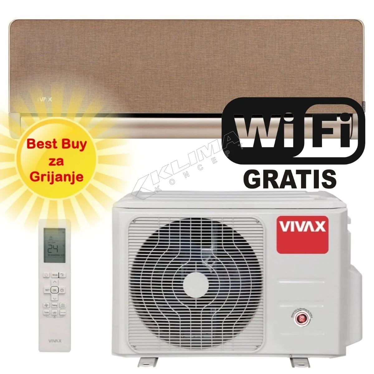 VIVAX KLIMA UREĐAJ ACP-12CH35AEHI+ R32 GOLD - cover