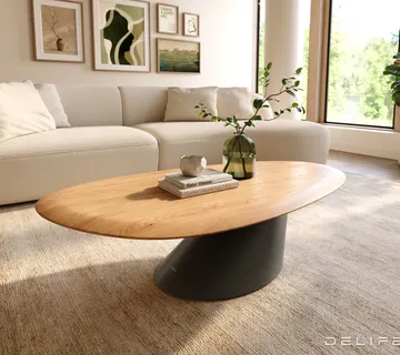 Klub stolić Edge 140x75cm, Materijal: Hrast - cover