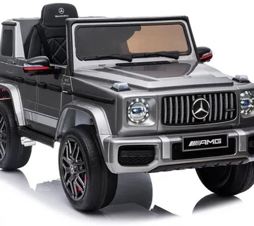 Licencirani auto na akumulator Mercedes G63 AMG - sivi/lakirani - cover
