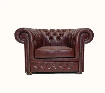 Chesterfield Fotelja First Class Leather | 1-sjedište | Cloudy Red - cover