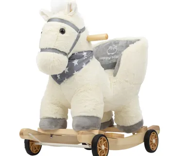 Konjić bijeli – ljuljačka, guralica i sjedalica za djecu - cover