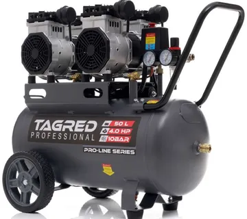 Tihi bezuljni klipni kompresor 50 l, 10 bara, 285 l/min, 230V - cover