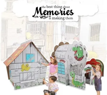 Gradim i slikam - dječja kućica od kartona - cover