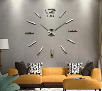 Veliki 3D zidni sat - Acryl Chrome 12Time - cover