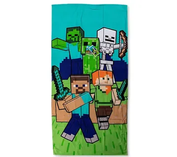 Minecraft ‘Characters’ ručnik za plažu, 70×140 cm - cover