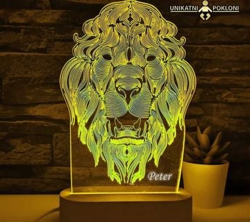 Poklon za Lava – ambijentalna personalizirana lampa - cover