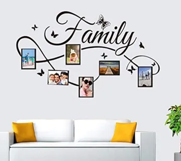 Dekorativna zidna naljepnica - family - okvir za fotografije - cover