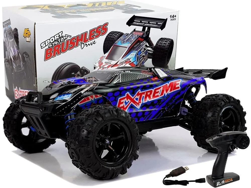 Remote Controlled Rally Car 1:18 Blue ENOZE 9302E Speed 45 km/h - cover