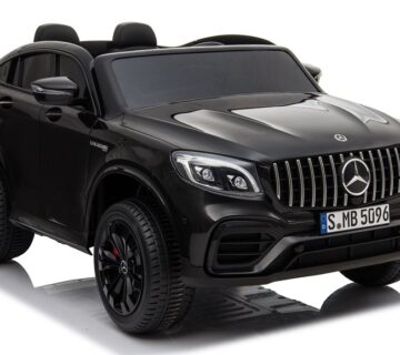 Licencirani auto na akumulator Mercedes GLC 63S QLS 4x4 - dvosjed - crni/lakirani - cover