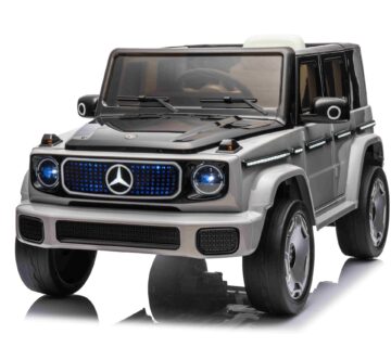 Licencirani auto na akumulator Mercedes Benz EQG - srebrni - cover