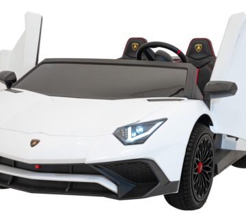 Licencirani auto na akumulator Lamborghini Aventador SV STRONG - dvosjed - bijeli - cover