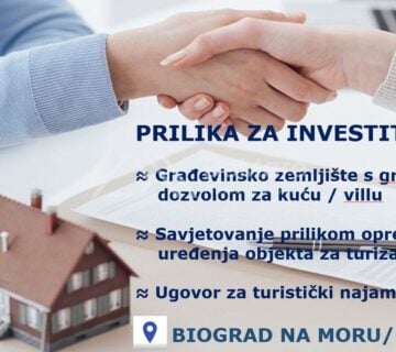 PRILIKA za INVESTITORE-Građ.Zemljište s građ.dozvolom za kuću za odmor - cover