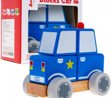 Drveni edukativni policijski auto za sastavljanje - Police - cover