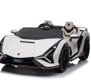 Licencirani auto na akumumulator Lamborghini SIAN 4x100W - dvosjed - bijeli - cover
