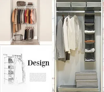 Organizator za ormar 5 Grey - cover