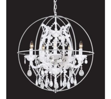 Luster 4307 kromirani okvir - Mutno staklo - cover