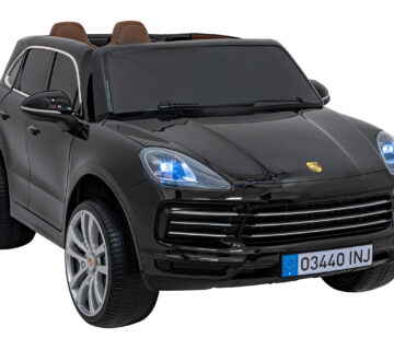 Licencirani auto na akumulator Porsche Cayenne S - crni/lakirani - cover