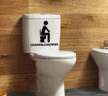 Naljepnica za za wc školjku Downloading - cover