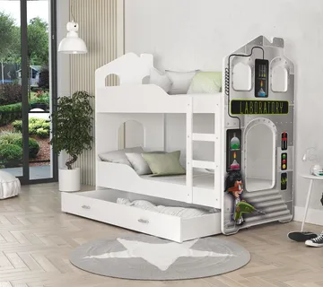 Dječji krevet na kat 160×80 – Laboratorij ludog znanstvenika - cover