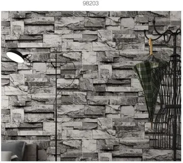 Tapete za zid 10 metara imitacija krupnog ravno rezanog kamena - cover