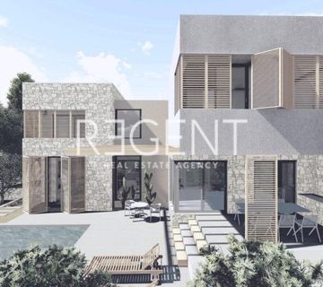 Brač, Splitska - Građevinsko zemljište s projektom 1512 m2 - cover