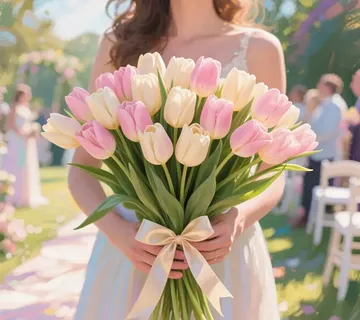 (5kom) Umjetni buket - tulipani - cover