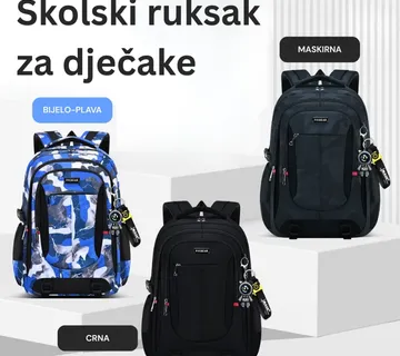 Muški školski ruksak - za osnovnu i srednju školu - cover