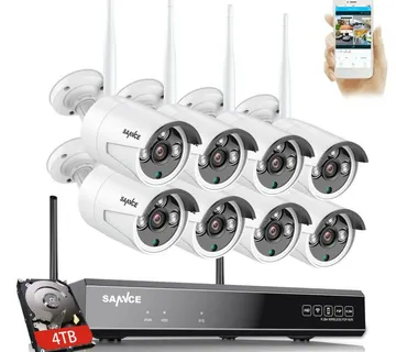 8CH HD VIDEO SUSTAV 8 WIFI wireless kamere GLEDANJE PREKO MOBITELA - cover