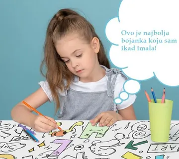 Dječja ljepljiva bojanka 3 metra - cover
