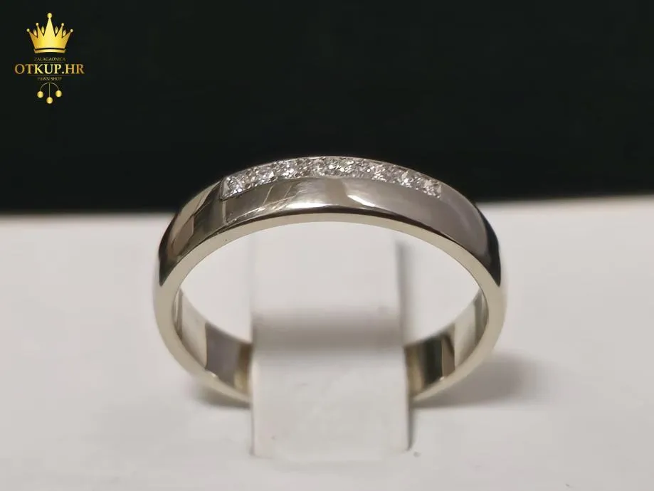 ZLATNI PRSTEN S DIJAMANTIMA 0,08ct / R1, RATE! - cover