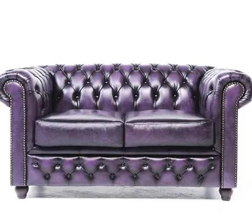 Chesterfield Dvosjed Original Leather | 2-sjedišta | Wash Off Purple - cover
