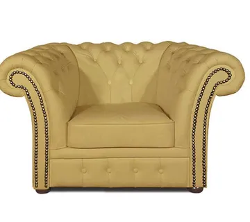 Chesterfield Fotelja Winfield Basic Leather | 1-sjedište | Ivory - cover