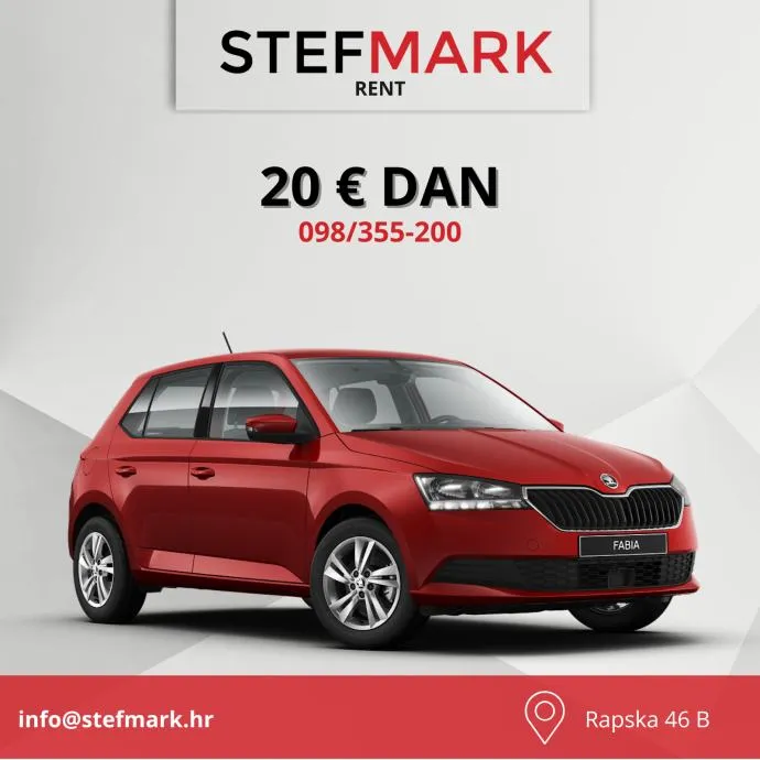 NAJAM AUTOMOBILA / 20€ / ZAGREB / BEZ KREDITNIH KARTICA - cover