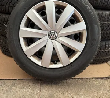 VW SET ČELIČNIH 5X112 16" + TPMS  GUME PIRELLI 205/60R16 / 4 KOMADA - cover