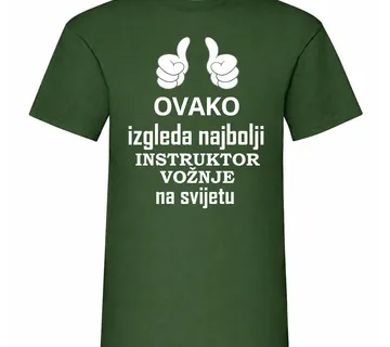 Majica za najboljeg instruktora vožnje - cover