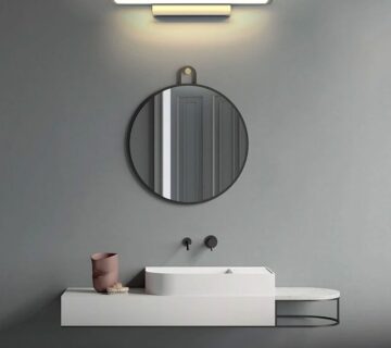 LED KUPAONSKA ZIDNA SVJETILKA NAD OGLEDALOM 40CM APP839-1W FLAT Chrom - cover