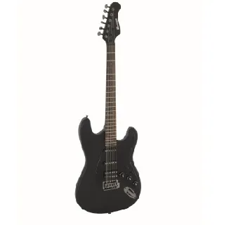 DIMAVERYST-312 E-Guitar, satin black - cover