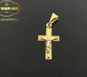 ZLATNI PRIVJESAK "KRIŽ" 0.66G .585 (14K) / R1, RATE !! - cover