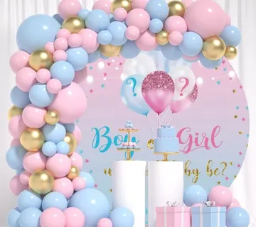 Luk od balona - Pink and Blue (104 balona u setu) - cover